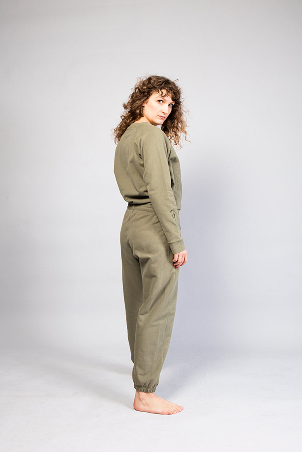 Pantalon molleton khaki