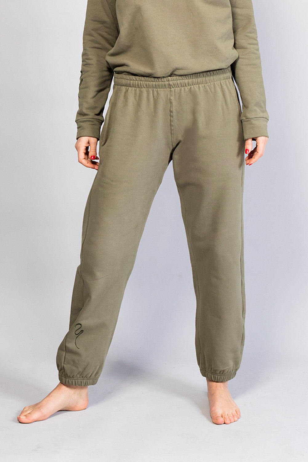 Pantalon molleton khaki