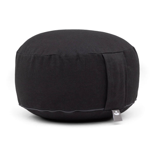 Classic black round meditation cushion