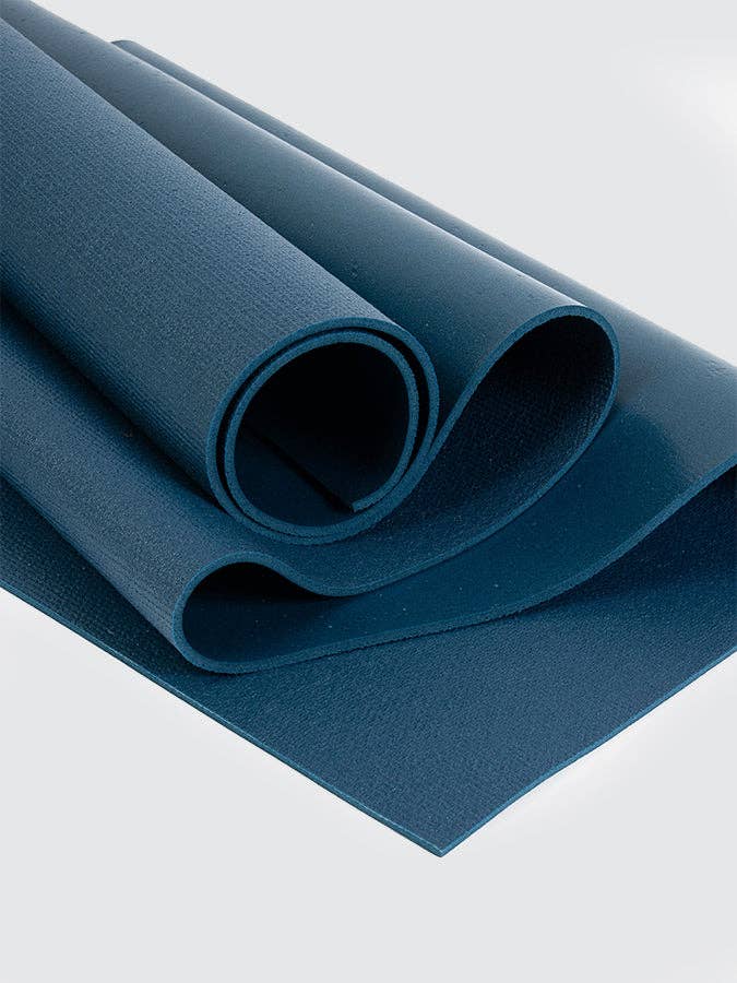 Tapis de yoga Oeko-Tex long 2m et large 80cm et 4,5 mm Bleu