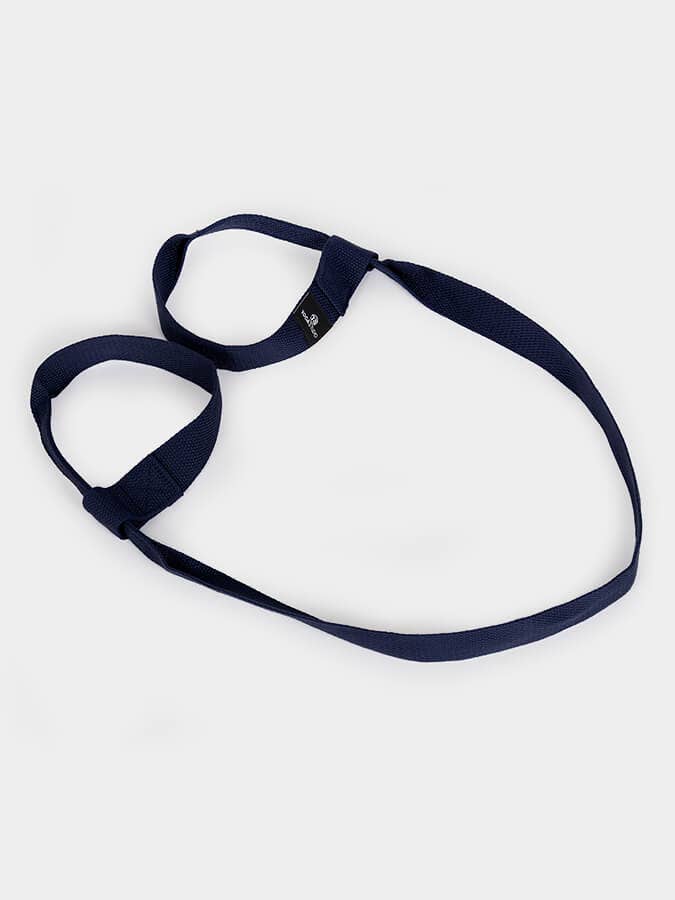 Sangle de transport pour tapis bleu marine