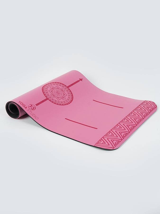 Mini Tapis de yoga Studio pour genoux: Gris + sangle