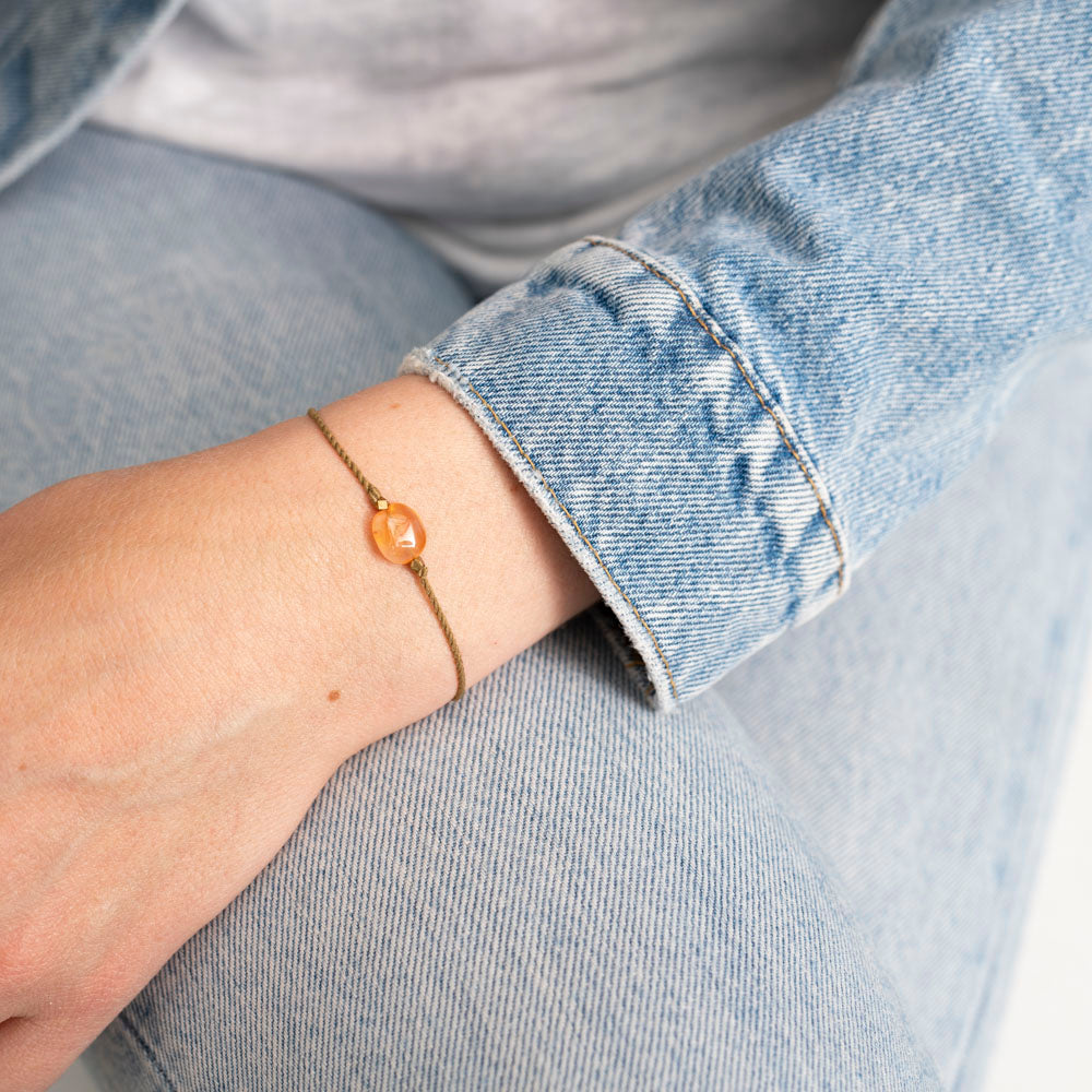 Karneol-Kartenarmband