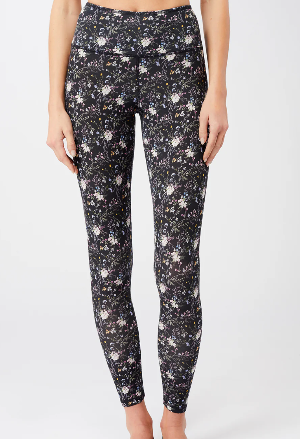 Printed Leggings Mandala - Tencel-Cotton print - Perla