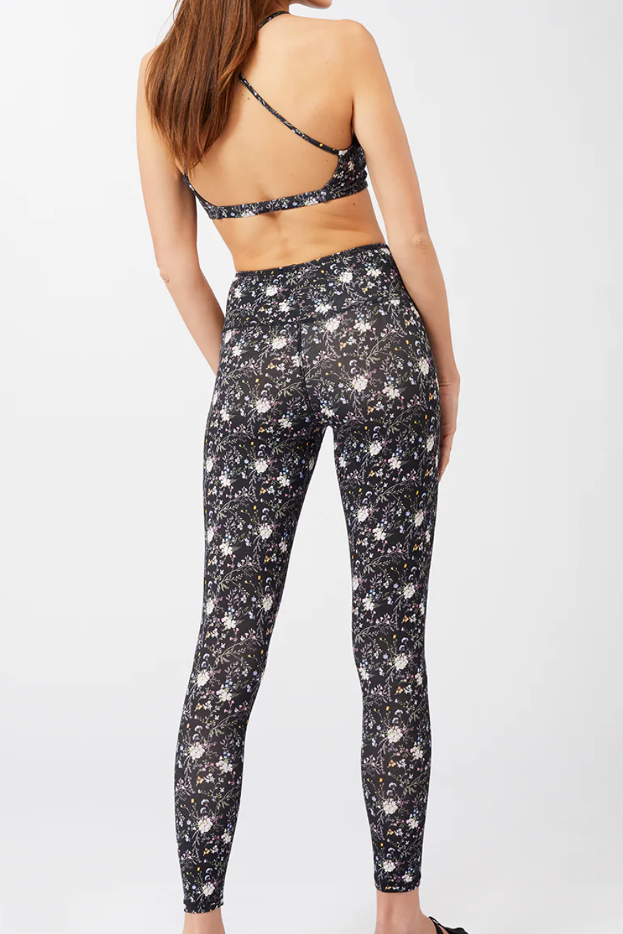 Printed Leggings Mandala - Tencel-Cotton print - Perla
