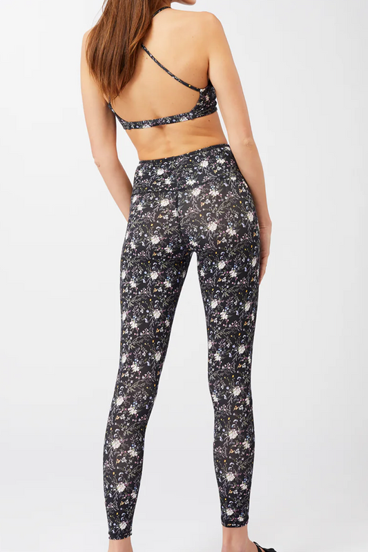 Printed Leggings Mandala - Tencel-Cotton print - Perla