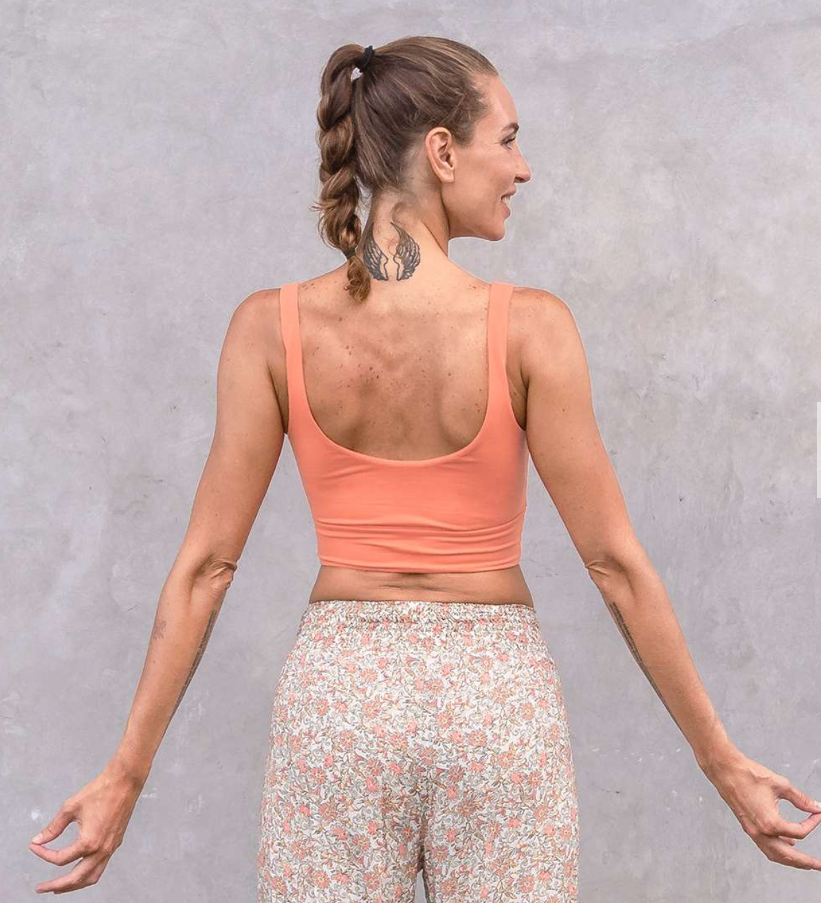 Carmen yoga bra - forest green