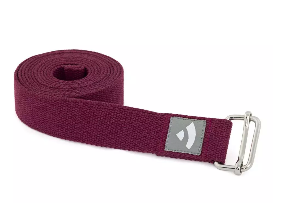 Sangle de yoga 2,5m - Aubergine