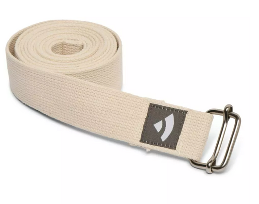2.5m Yoga Belt Asana practice strap nature-ecru