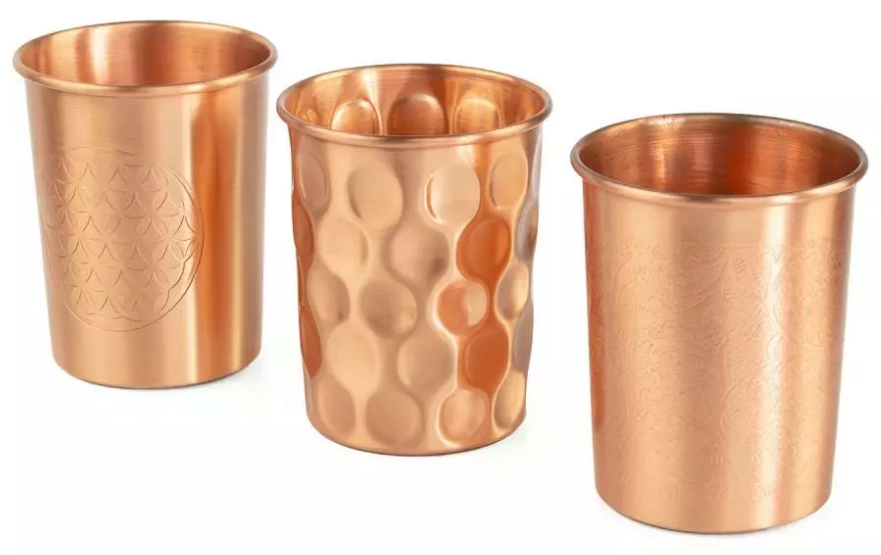 Sequence 1 liter copper water bottle