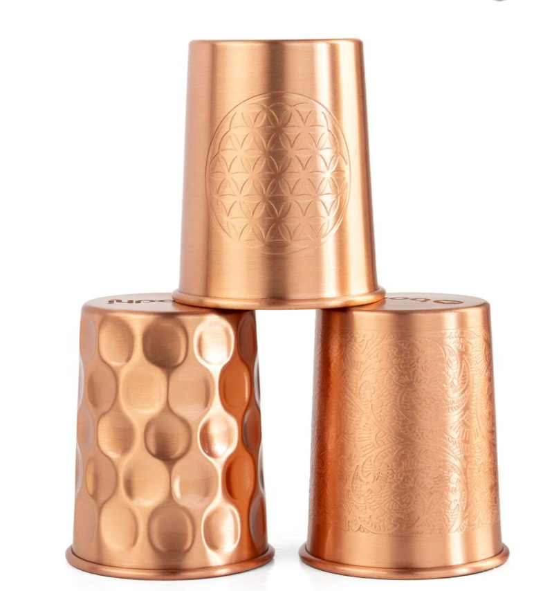 Sequence 1 liter copper water bottle