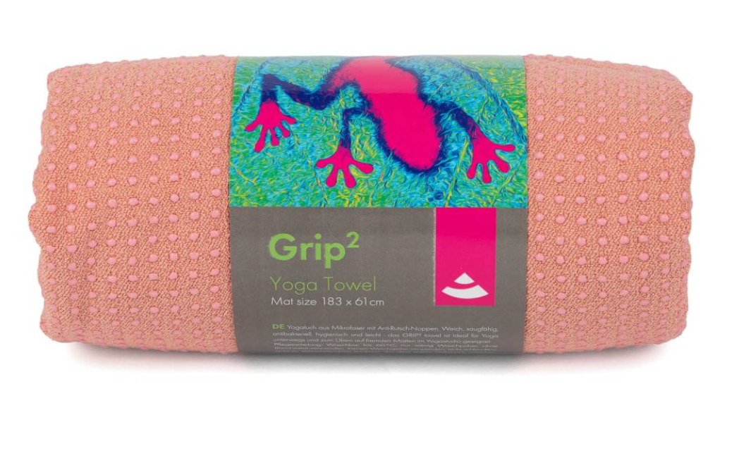 GRIP yoga towel - With moons print