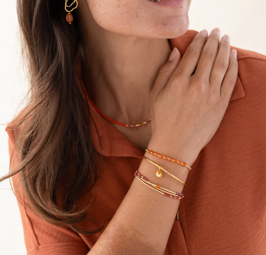 Goldenes Loyal-Armband mit Citrinstein