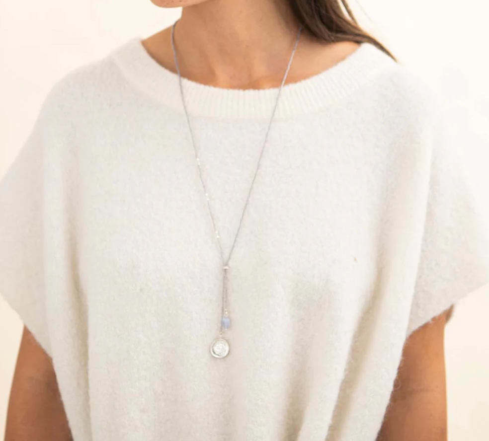Golden Purpose necklace with moonstone