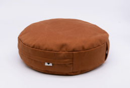 Petit coussin de méditation - Voyage extra plat - Sienne roux