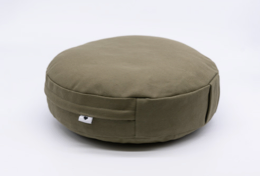 Petit coussin de méditation - Voyage extra plat - Vert olive