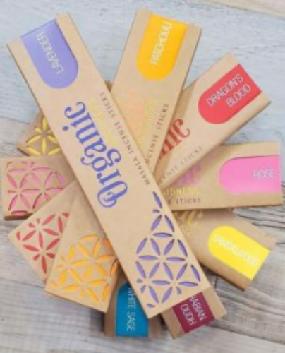 Organic Goodness - 12 jumbo encens & cônes + bruleur