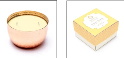 Bougie Parfum Naturel - Ayurvédique - Cuivre - Dosha