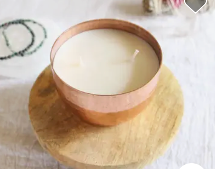 Bougie Parfum Naturel - Ayurvédique - Cuivre - Dosha