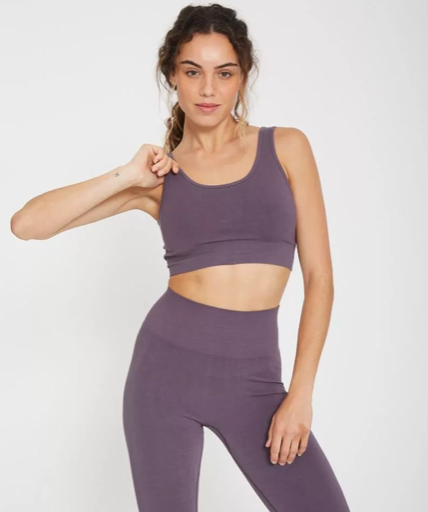 LONI Vetiver cotton bra