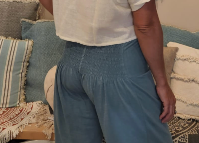 Women's pants - white V-waist