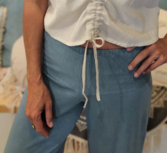Women's pants - white V-waist
