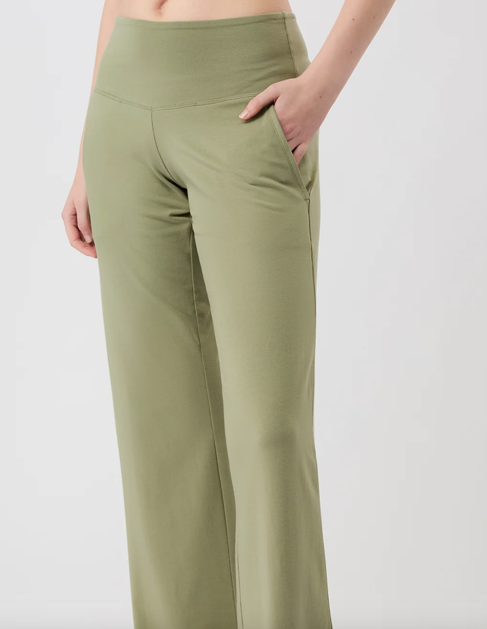 Wide Leg Workout Pant - Mossy