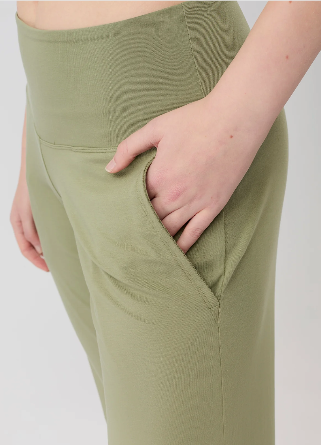 Wide Leg Workout Pant - Mossy
