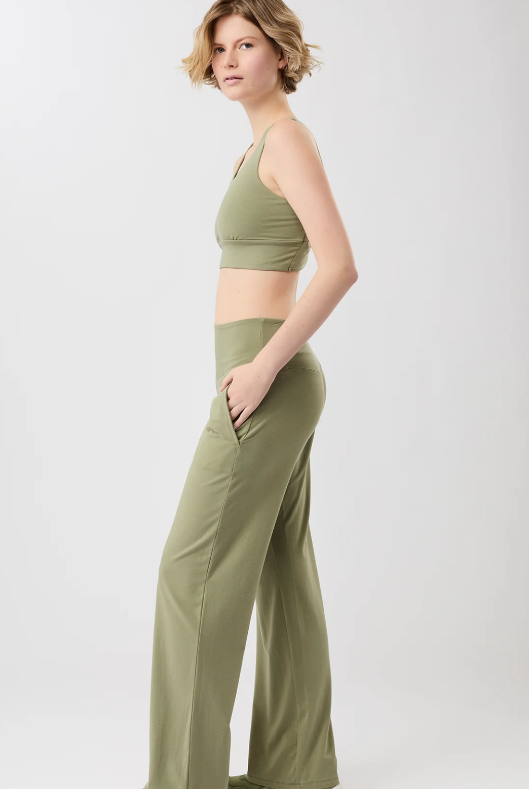 Brassière Cross Top Bras - Mossy