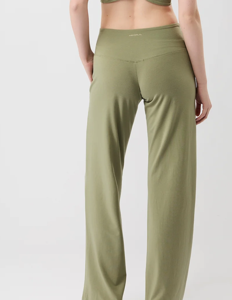 Wide Leg Workout Pant - Mossy