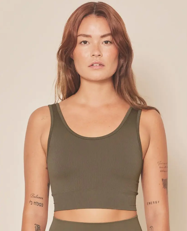 LONI Vetiver-Baumwoll-BH