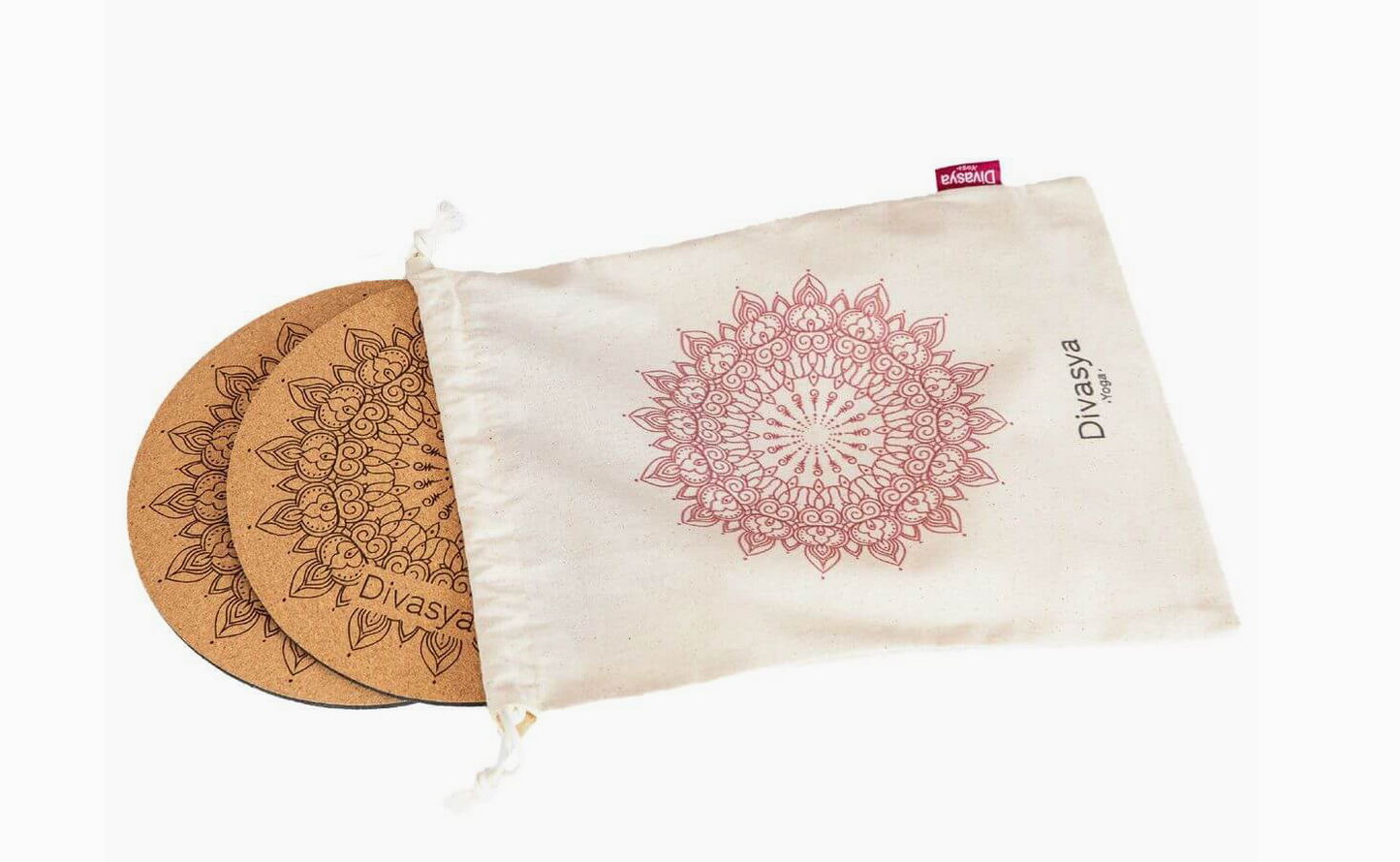 Knee Yoga Pad - Ensemble de genouillères - Caoutchouc naturel et liège