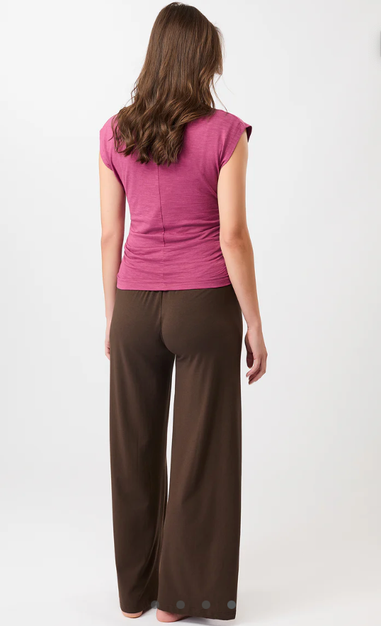 Cropped Ruffled Top - Wave Framboise violet - Mandala