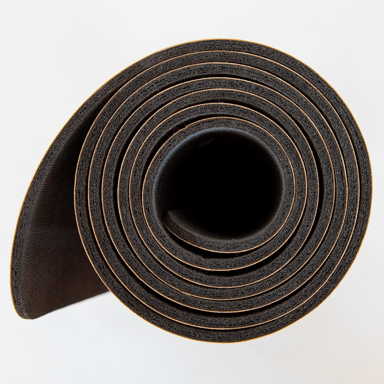 "Neutral" cork and rubber yoga mat