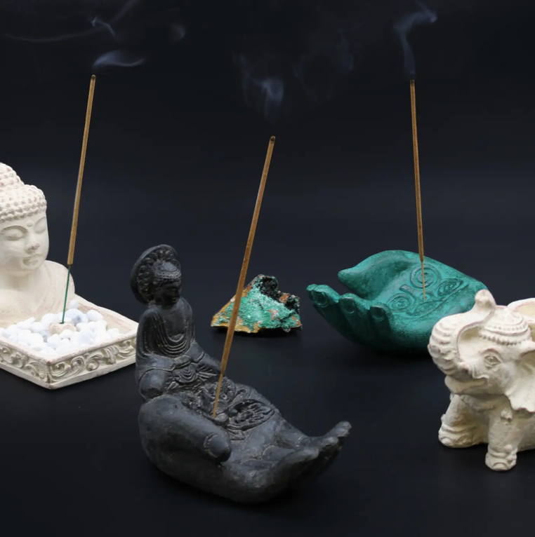 Porte bougie & Porte encens - Eléphant sacré