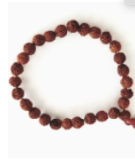 Mala-Armband Rudraksha-Perlen 21 Perlen 0,8