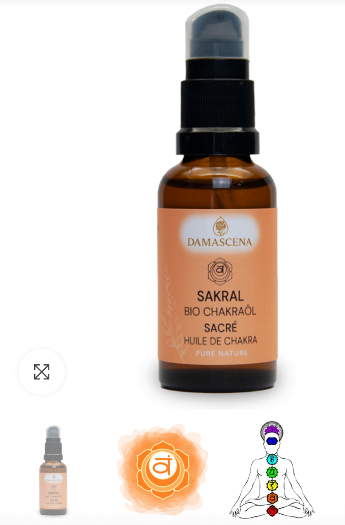 Huile du Chakra sacré aux fréquences de bols chantants planétaire