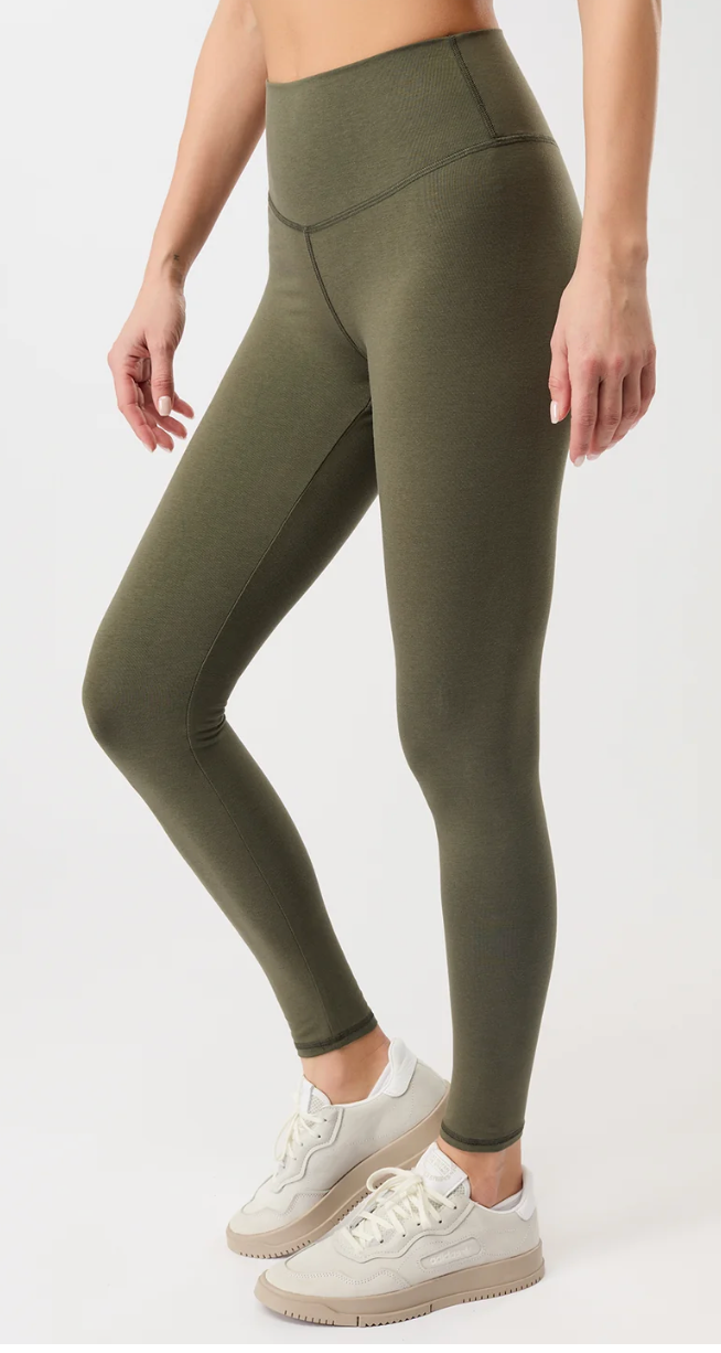 Bedruckte Mandala-Leggings mit hoher Taille und tropischem Blumendruck in Beige-Schwarz-Blau