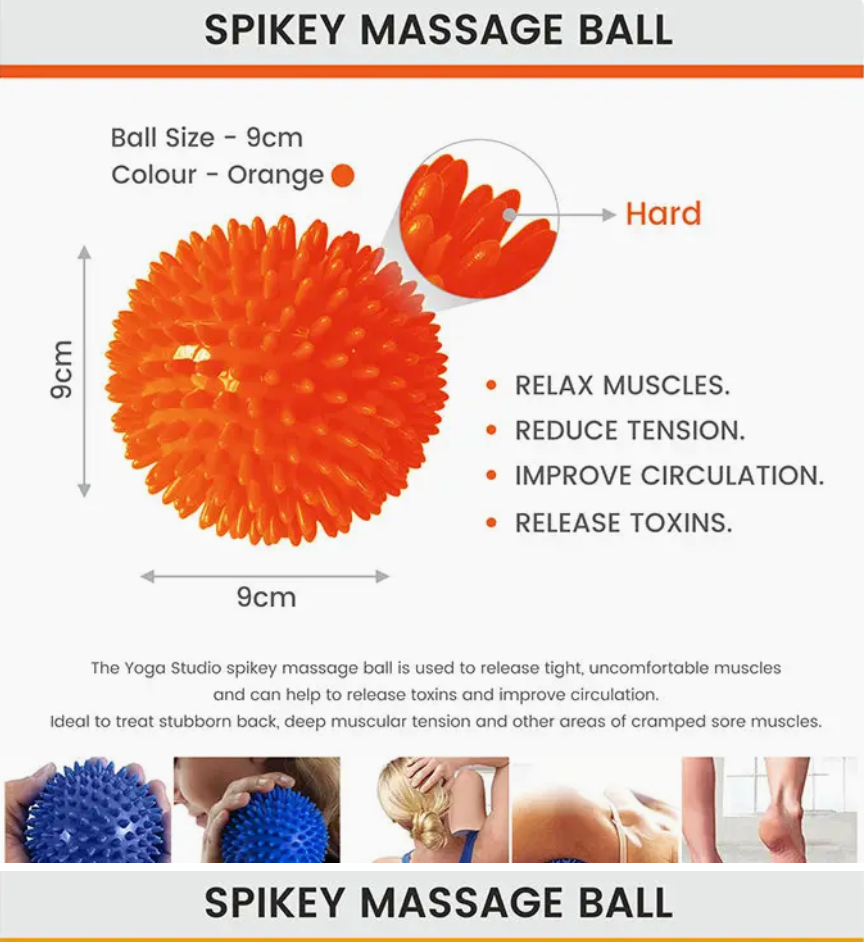 Balle de massage épineuse - Fascia - Ø 9 cm