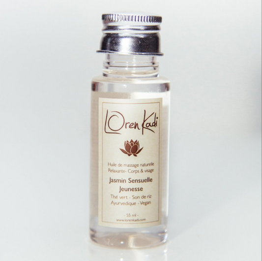 Natural Ayurvedic massage oil "Jasmin Sensuelle Jeunesse" - 55 ml - Vegan