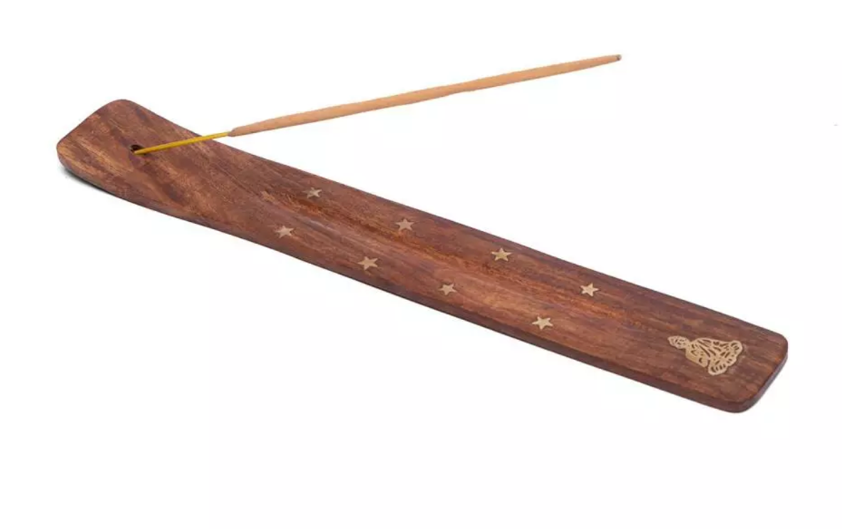 Flower pattern soapstone incense holder