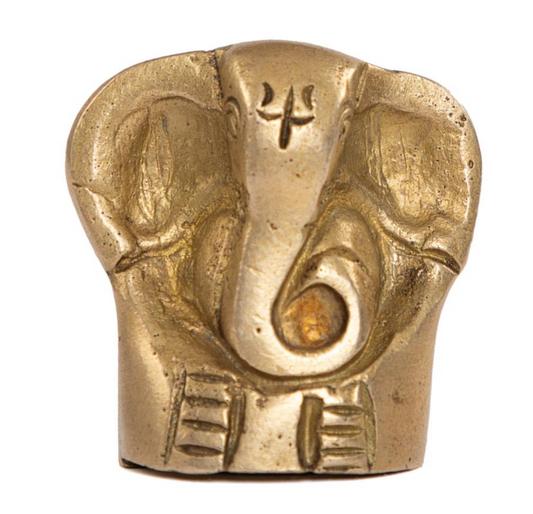 Brass Ganesh statuette - 7cm