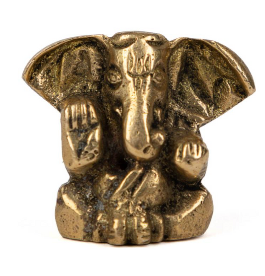 Brass Ganesh statuette - 7cm