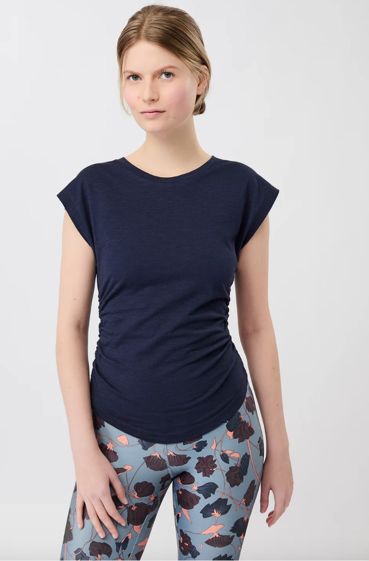 New Cable Top with integrated support bra - White