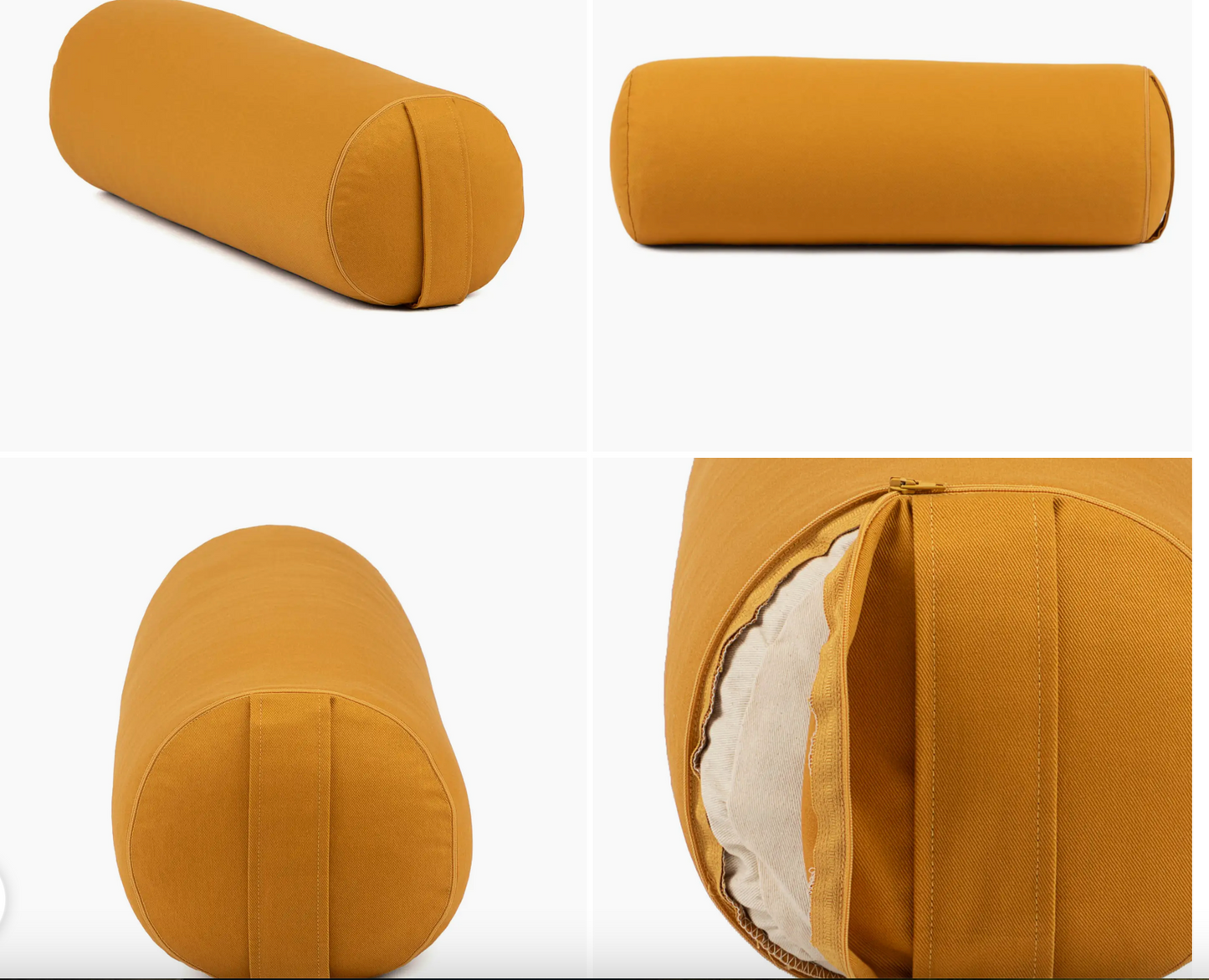 Olive green round spelled bolster