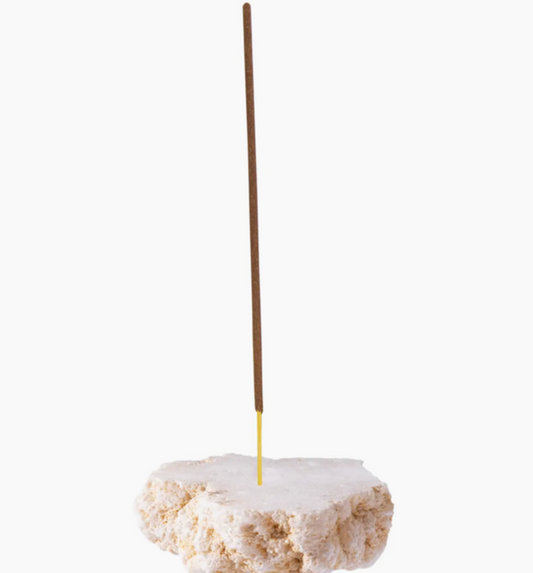 Flower pattern soapstone incense holder