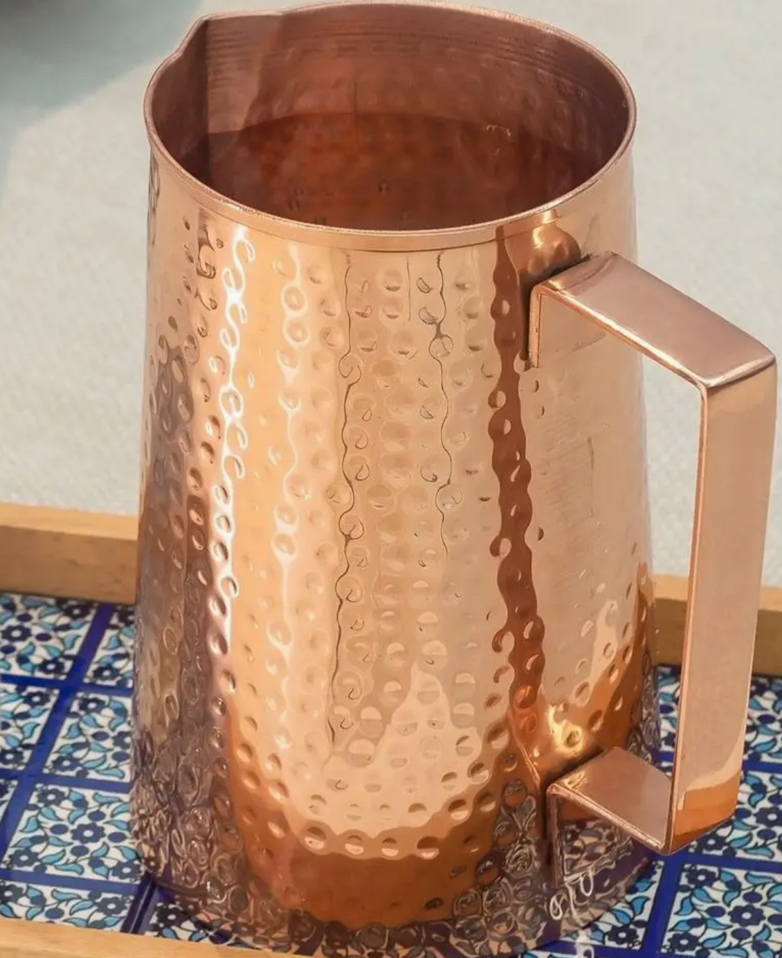Premium-Karaffe aus reinem Kupfer „Diamant“, 1,2 l