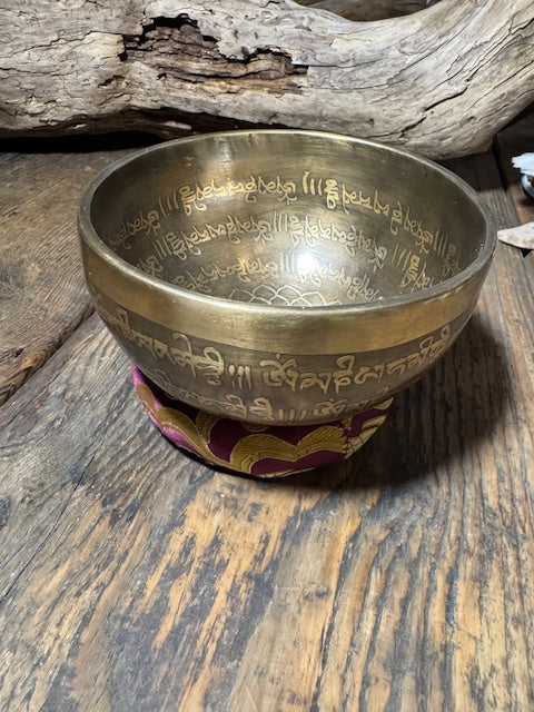 Tibetische Klangschale, Durchmesser ca. 15 cm