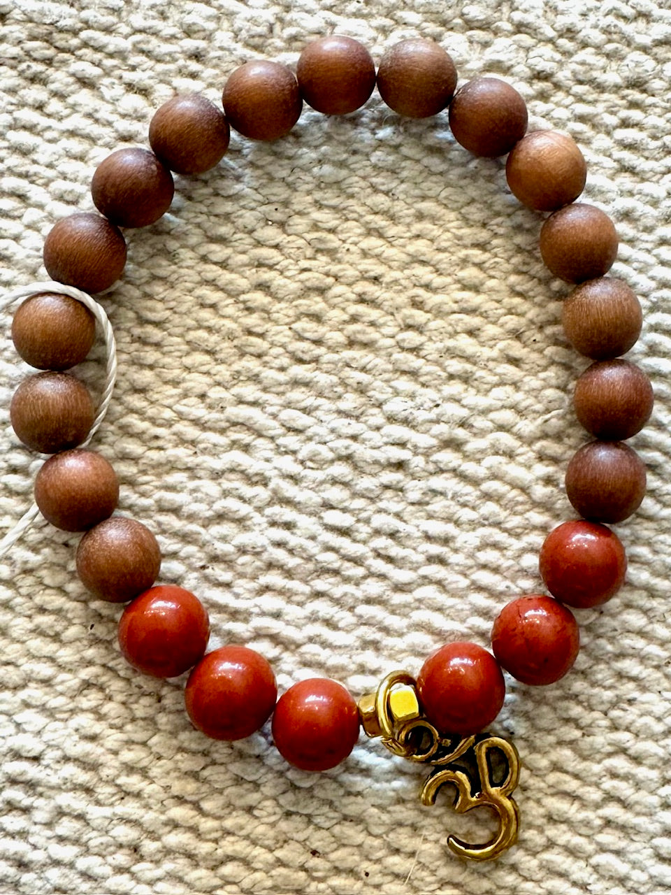 Mala Bracelet Rudraksha beads 21 beads 0.8