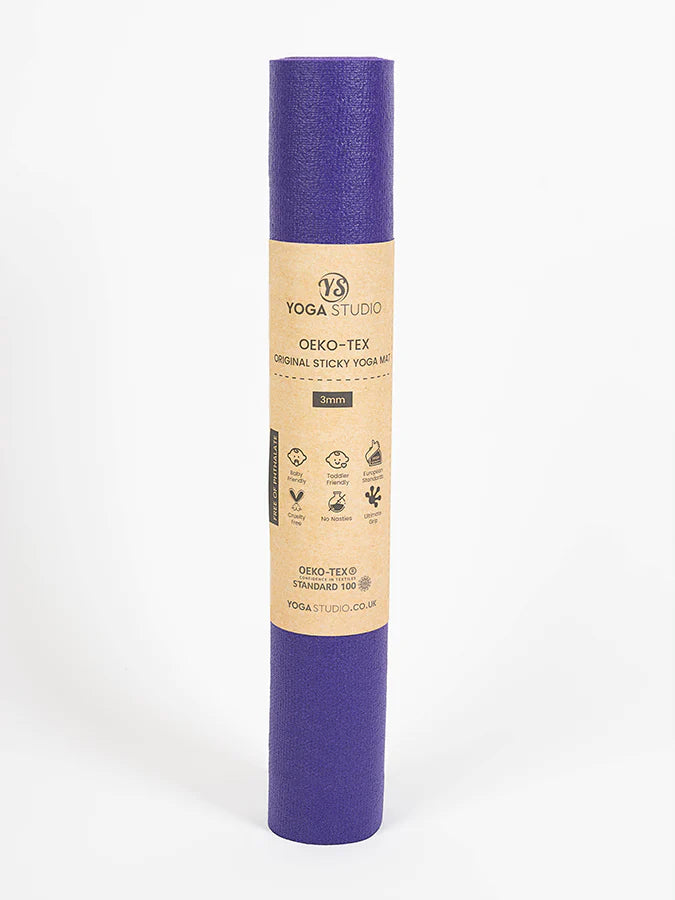 Tapis de voyage yoga Eco-Tex violet 3mm